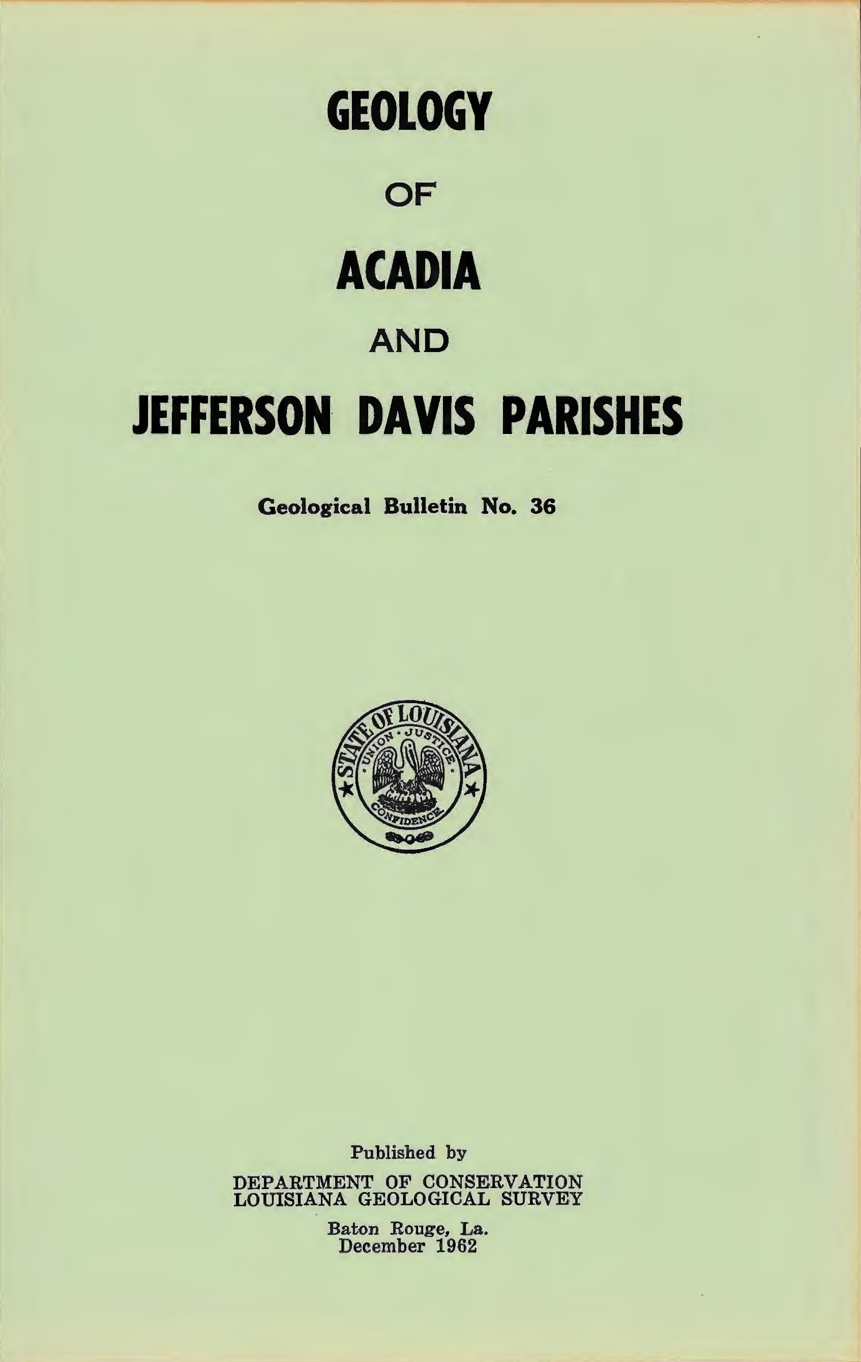Geology of Acadia and Jefferson Davis Parishes